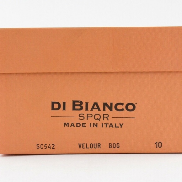 Di Bianco Monk Strap Velour Bog Dress Shoes SC542 SPQR Size 10 - Picture 12 of 12